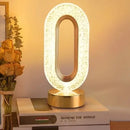 Luminária Mesa LED Cristal Luxo 3 Tons Touch - Cazehn