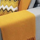 Manta Cobre Colcha Cama Sofá Peseira Algodão Com Franja Cartier - Cazehn